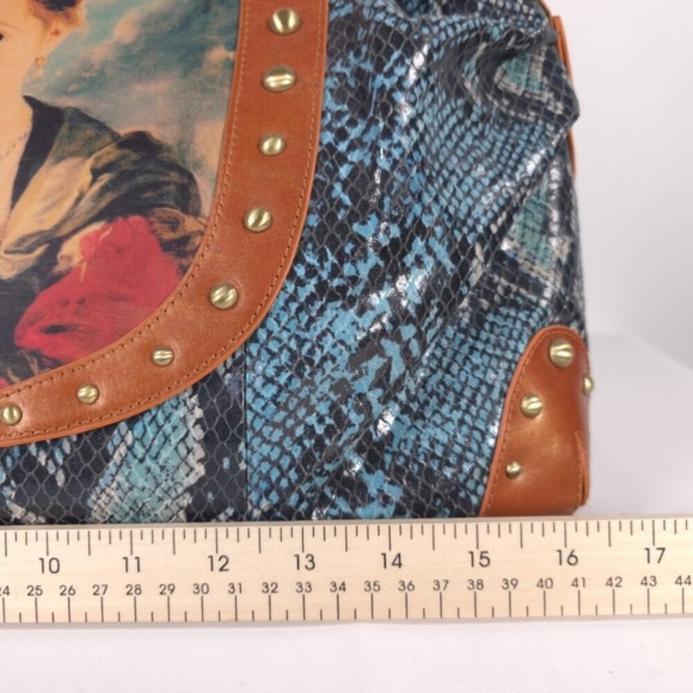 NWT‎ Original by Sharif 1827 Handbag Leather Hand Painted Susanna Lunden Art - Picture 8 of 16